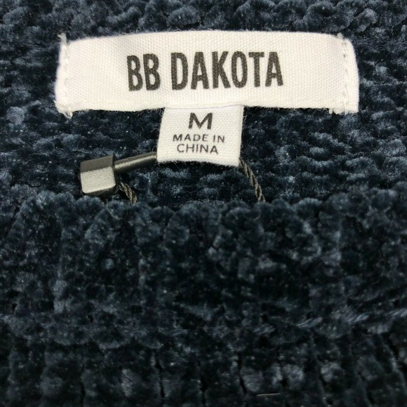 BB Dakota Velour Sweater Dark Blue NWT Sz M - Picture 6 of 8